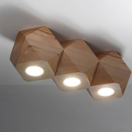 Plafón de techo Woody (3 Luces)