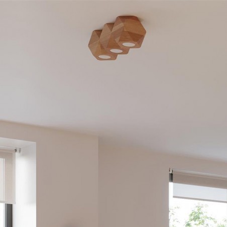 Plafón de techo Woody (3 Luces)
