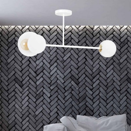 Plafón de techo Meltis Blanco (2 luces)