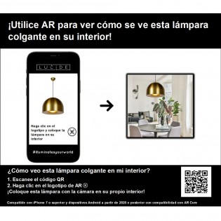 Lámpara colgante Akron