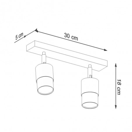 Regleta de techo Nero