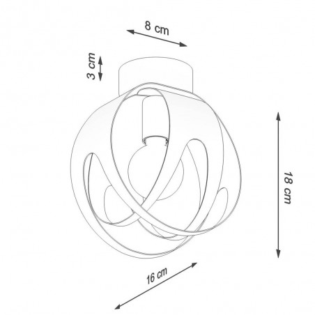 Plafón de techo Tulos