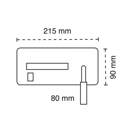 Aplique LED con cargador wireless Rob III (5+3W)