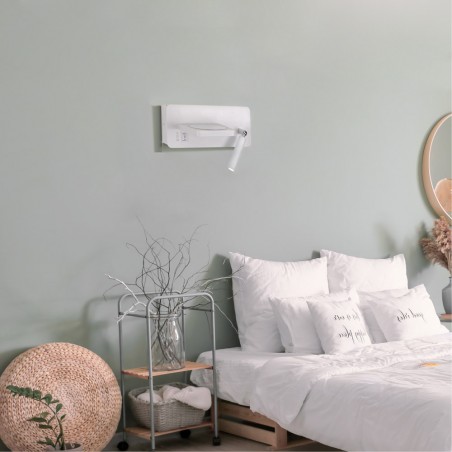 Aplique LED con cargador wireless Rob III (5+3W)