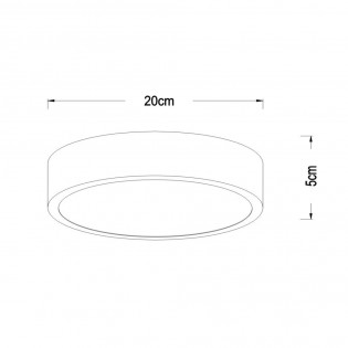 Plafón de techo LED Unar Dimmable (12W)