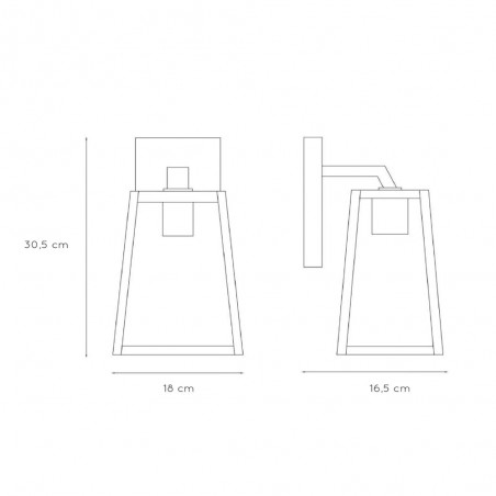 Aplique de pared exterior Matslot II