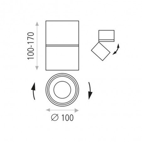 Plafón de techo Led Apex (13W)