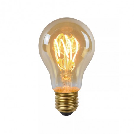 Bombilla filamentos crepuscular LED E27 Ámbar A60 (5W)