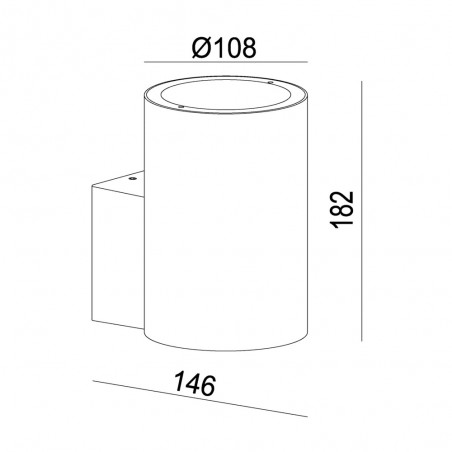 Aplique de pared exterior Volantis