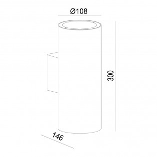 Aplique de pared exterior Volantis (2 luces)