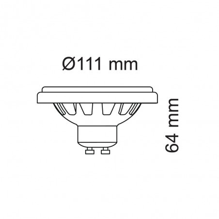 Bombilla LED QR111 Blanca (15W)