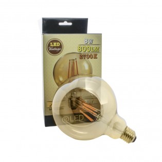 Bombilla LED E27 G125 Caramelo (8W)