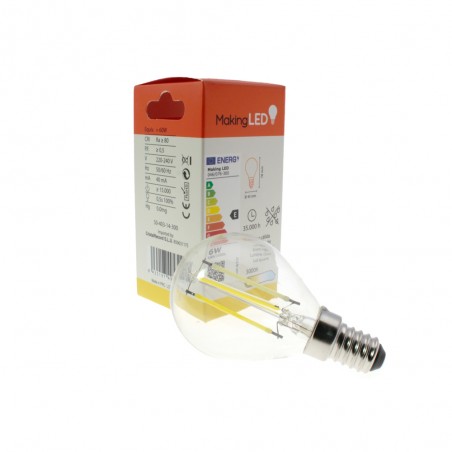 Bombilla LED E14 G45 Dimmable (6W)