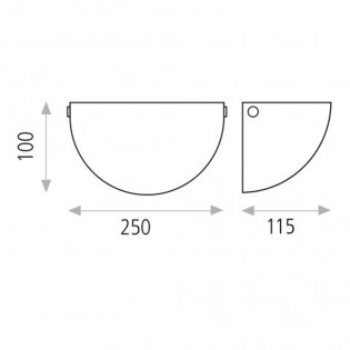 Aplique de pared Dina