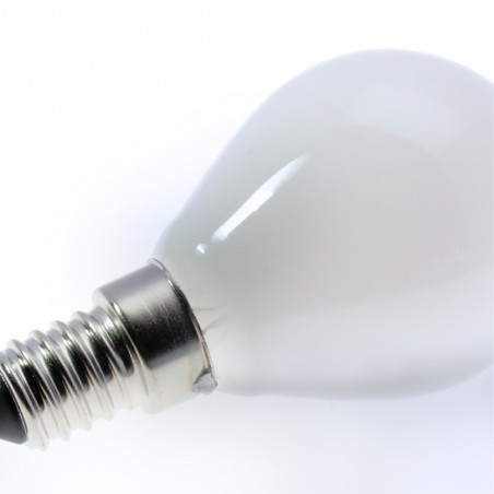 Bombilla LED E14 G45 Milky (6W)
