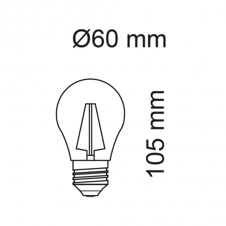 Bombilla LED E27 A60 (8W)