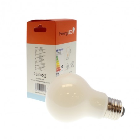 Bombilla LED E27 A60 (8W)