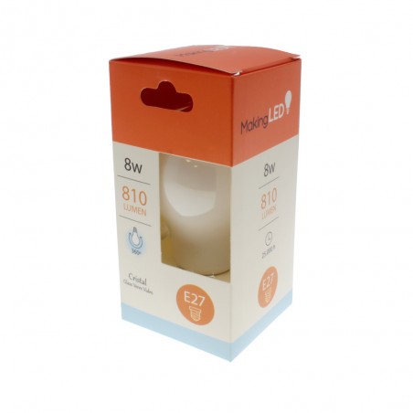 Bombilla LED E27 A60 (8W)