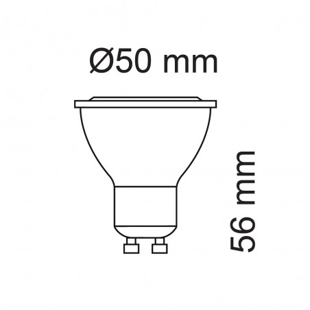 Bombilla LED GU10 Cristal (7W)