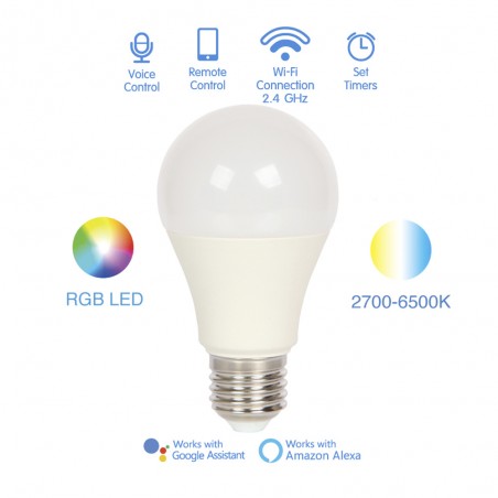 Bombilla LED E27 A60 Smart (8W)