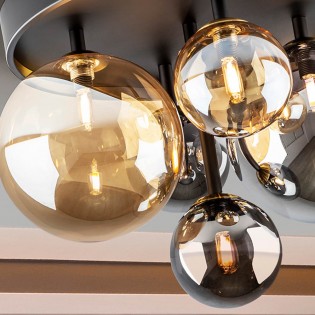 Plafón de techo Dark (5 luces)