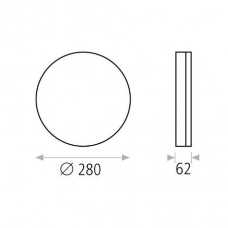 Plafón LED con sensor de movimiento Madison (24W)