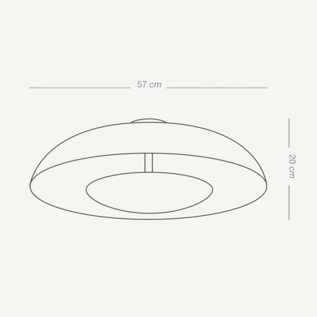 Plafón de techo LED Vontre Blanco (36W)