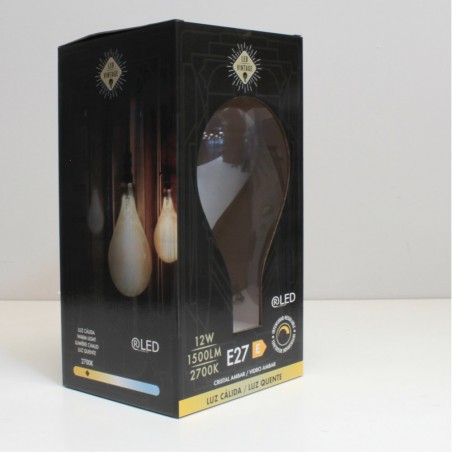 Bombilla LED E27 P160 Ámbar Dimmable (12W)