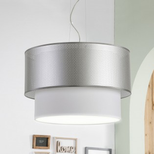 Lámpara colgante Seide Plata