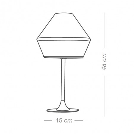 Lámpara de mesa Uchiko Oro