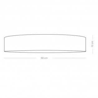 Plafón de techo LED Fersa 60 Plomo (36W)
