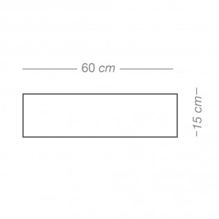 Plafón de techo Bertuli 60 Plata (4 luces)