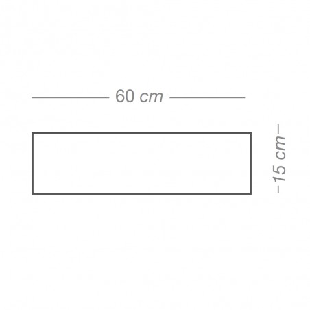 Plafón de techo Bertuli 60 Plata (4 luces)