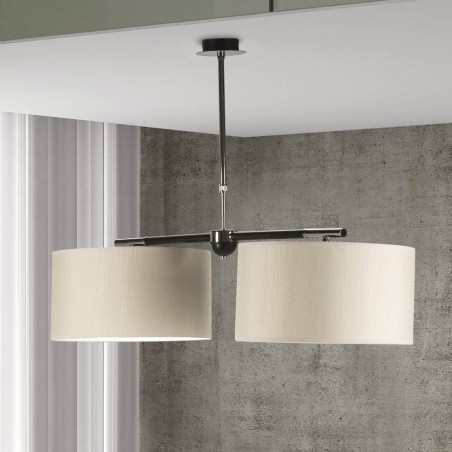 Lámpara colgante Tamil Beige (2 luces)