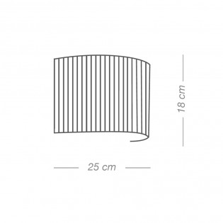 Aplique de pared Coneli Alga