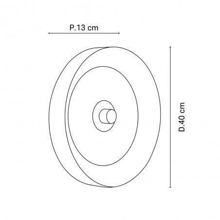 Aplique de pared Portinatx S Blanco