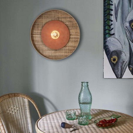 Aplique de pared Portinatx L Terracota