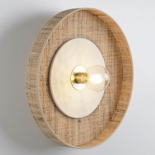 Aplique de pared Portinatx L Blanco