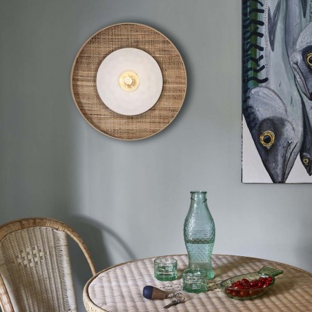 Aplique de pared Portinatx L Blanco