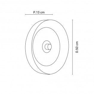 Aplique de pared Portinatx L Blanco