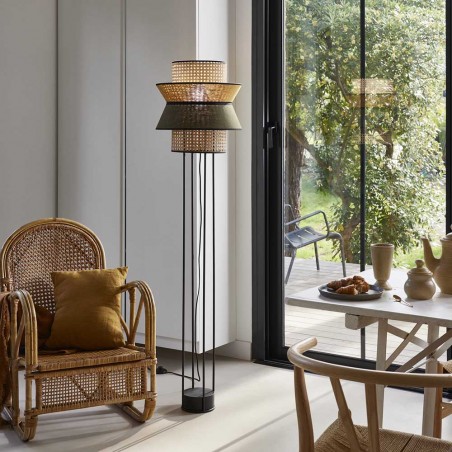 Lámpara de pie Singapour Doble