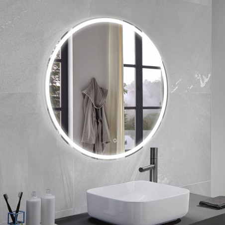 Espejo con luz LED Mia Round (80 Cm.)