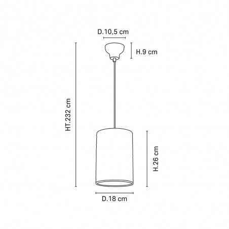 Lámpara de techo Cosiness D18