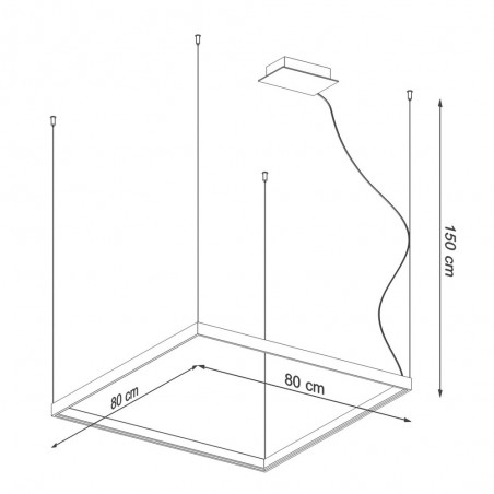 Lámpara colgante Led Nelya (50W)