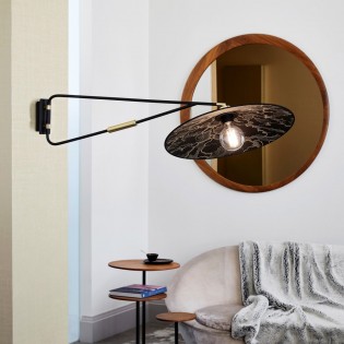 Aplique de pared orientable Gatsby Kumo