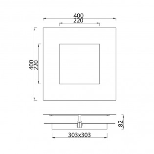 Aplique de pared LED Dalia Oro (40W)