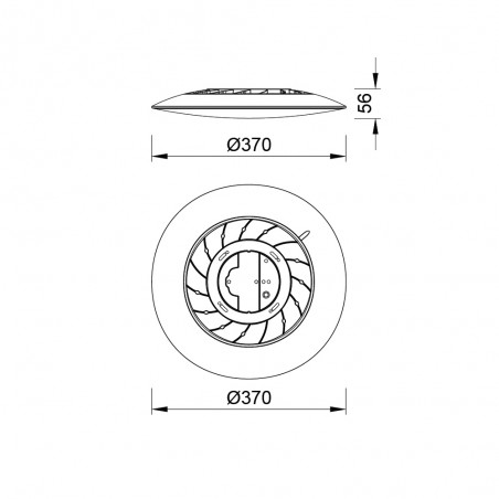 Plafón de techo LED Slim (24W)