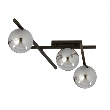 Plafón de techo Tramas Grafito (3 luces)