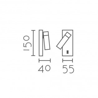 Aplique de pared Led Serin...