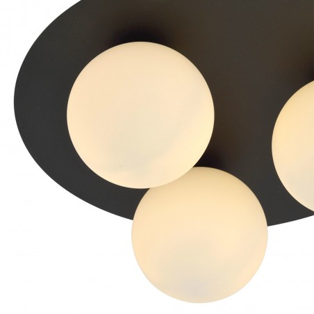 Plafón de techo Ícaro Opal (3 luces)